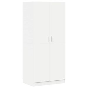 vidaXL Kleiderschrank Wei&szlig; 80x52x180 cm Holzwerkstoff