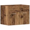 vidaXL Waschbeckenunterschrank Altholz-Optik 60x38,5x46 cm