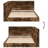 vidaXL B&uuml;cherregal-Bett R&auml;uchereiche 160 x 200 cm Holzwerkstoff