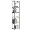 vidaXL B&uuml;cherregal Sonoma-Eiche 40 x 30 x 189,5 cm Holzwerkstoff