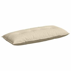 vidaXL R&uuml;ckenkissen Creme 120 x 19 x 50 cm Stoff