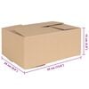 vidaXL Faltbox mit Speicher 50 pcs Natur 35 x 24 x 15 cm Karton