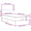 vidaXL Ottoman-Bett mit Matratzen Rosa 100x200 cm Samt