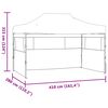 vidaXL Party-Zelt Blau 280 x 410 x 315 cm Oxford-Stoff
