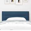 vidaXL LED Kopfteil mit LED-Lichtleisten Blau 90 cm Polyester