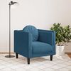 vidaXL Sessel mit Kissen Blau Samt