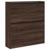 vidaXL Schuhschrank Braun Eichen-Optik 80x21x87,5 cm Holzwerkstoff