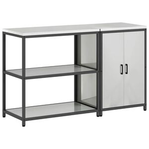 vidaXL Aufbewahrungsset f&uuml;r die K&uuml;che 2 pcs Silber Verzinkter Stahl