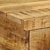 vidaXL Wand-Nachttische 2 Stk. Raues Mangoholz