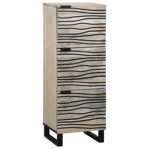 vidaXL Medienlagerungsschr&auml;nke & Regale Wei&szlig; 40 x 33 x 110 cm
