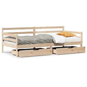 vidaXL Tagesbett mit Schubladen 90x190 cm Massivholz Kiefer