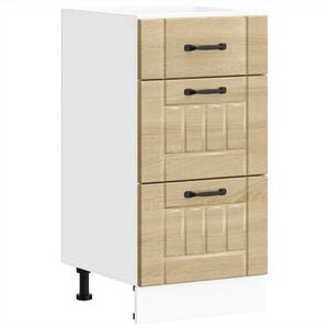 vidaXL K&uuml;chen-Unterschrank Lucca Sonoma-Eiche Holzwerkstoff