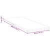 vidaXL Matratzenauflage Wei&szlig; 90 x 200 cm Jacquard-Stoff
