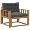 vidaXL Outdoor Mittelsofa Natur