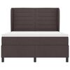 vidaXL Boxspringbett mit Matratze Dunkelbraun 160 x 200 cm Stoff