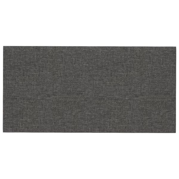 vidaXL Wandpaneele 12 Stk. Dunkelgrau 60x30 cm Stoff 2,16 m&sup2;