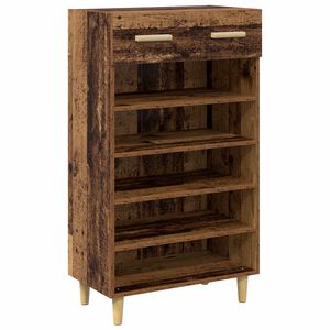 vidaXL Schuhschrank 60 x 35 x 105 cm Holzwerkstoff Altholz