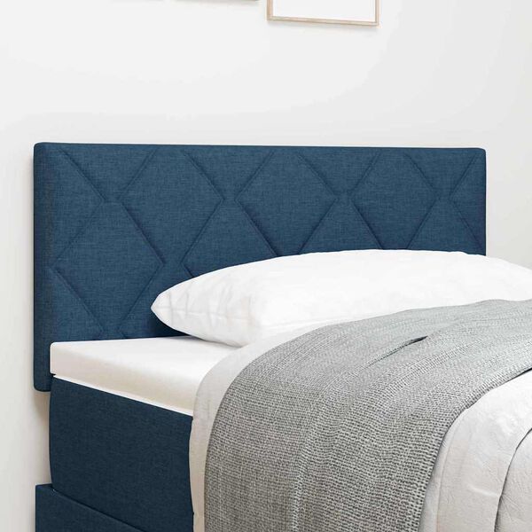 vidaXL Kopfteil mit Kopfteil Blau 90 cm Kunstleder