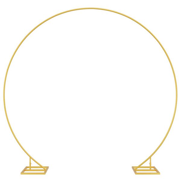 vidaXL Hochzeitsbogen Gold 220 x 45 x 200 cm Stahl