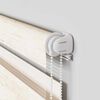 vidaXL Doppelrollo Marmorbeige 90x150 cm Stoffbreite 85,9 cm Polyester
