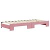 vidaXL Tagesbett Ausziehbar mit Matratzen Rosa 80x200 cm Samt