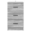 vidaXL Nachttisch Grau Sonoma 38 x 38 x 66 cm Holzwerkstoff