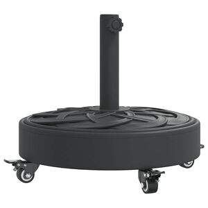 vidaXL Sonnenschirmst&auml;nder mit Rollen f&uuml;r &Oslash;38/48 mm Mast 27 kg Rund
