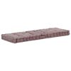 vidaXL Palettenkissen Baumwolle 120&times;40&times;7 cm Taupe