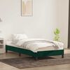 vidaXL Bettgestell ohne Matratze Dunkelgr&uuml;n 80x210 cm Samt