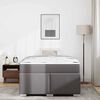 vidaXL Bettrahmen mit Matratze Grau 120 x 190 cm Stoff