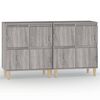 vidaXL Sideboards 2 Stk. Grau Sonoma 60x35x70 cm Holzwerkstoff