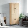 vidaXL Highboard Sonoma-Eiche 69,5x34x180 cm Holzwerkstoff