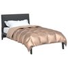 vidaXL Winterbettdecke Gold 200 x 155 cm Satin und Mikrofaser