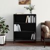 vidaXL B&uuml;cherregal Schwarz 69,5x32,5x90 cm Holzwerkstoff