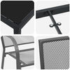 vidaXL Garten Essgruppe 5 pcs Anthrazit Pulverbeschichteter Stahl
