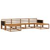 vidaXL Outdoor-Sofagarnitur 6 pcs Natur Massivholz Akazie