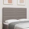 vidaXL LED Kopfteil mit LED-Lichtleisten Taupe 160 cm Polyester