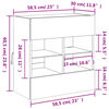 vidaXL TV-Wandschrank mit LED-Leuchten Grau Sonoma 58,5x30x60,5 cm