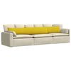 vidaXL Sofakissen 2 St&uuml;ck Gelb 200 x 40 cm Cordstoff