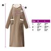 vidaXL Decken-Hoodie Kamel XL Fleece und Flanell