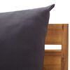 vidaXL Modular-Mittelsofa 1 Stk. mit Auflagen Massivholz Akazie