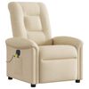 vidaXL Massagesessel Elektrisch Creme Stoff