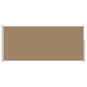 vidaXL Ausziehbares Seitenmarkise Taupe 600 x 200 cm Polyester