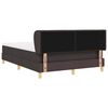 vidaXL Boxspringbett mit Matratze Dunkelbraun 140 x 200 cm Stoff