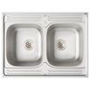 vidaXL Waschbecken-Unterschrank Porto 2 pcs Braun Holzwerkstoff