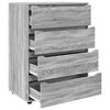 vidaXL Stauraumschr&auml;nke 2 pcs Graues Sonoma 80 x 48 x 105 cm