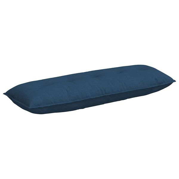 vidaXL R&uuml;ckenkissen Blau 140 x 19 x 50 cm Stoff