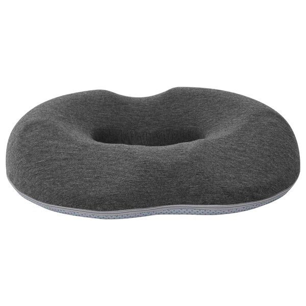 vidaXL Sitzkissen Einfarbig Dunkelgrau 42 x 36,5 x 8 cm Viscoschaum