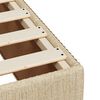 vidaXL Boxspringbett mit Matratze Creme 90x200 cm Stoff