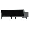 vidaXL Schlafsofa mit Kissen Dunkelgrau Stoff